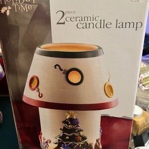 2 piece candle lamp